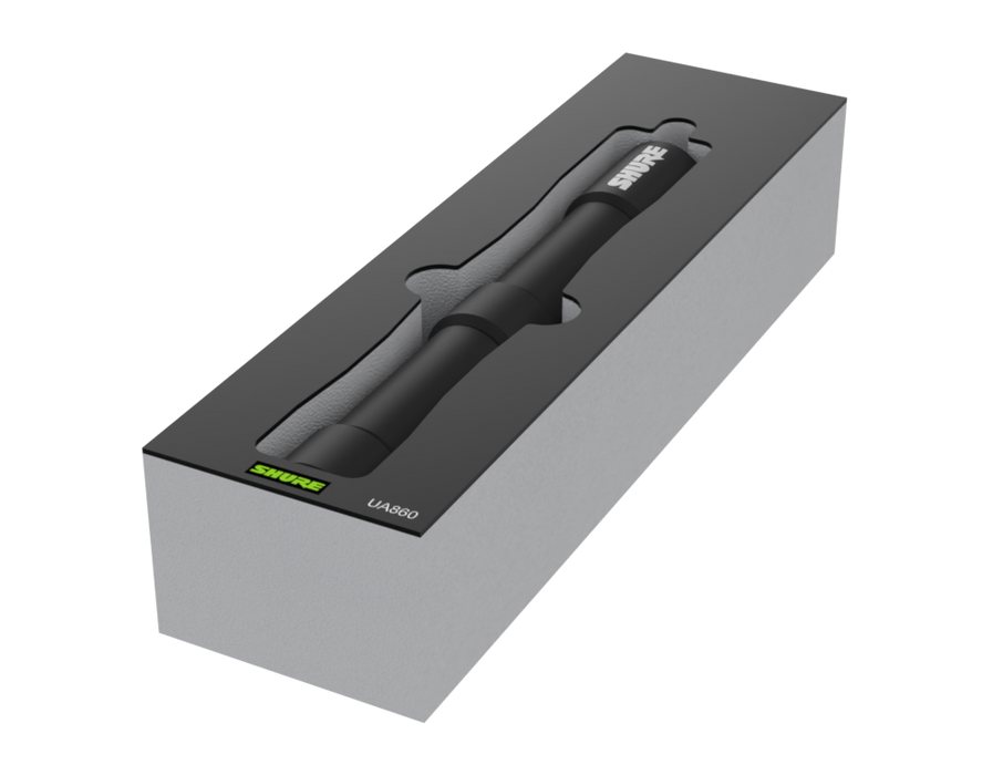 SANTOSOM Modular Foam 2U, 1x Shure UA860