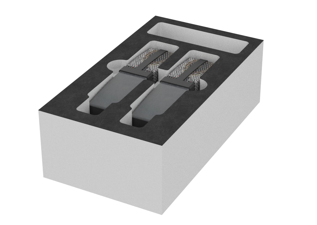 SANTOSOM Modular Foam 2U, 2x sE 4400A