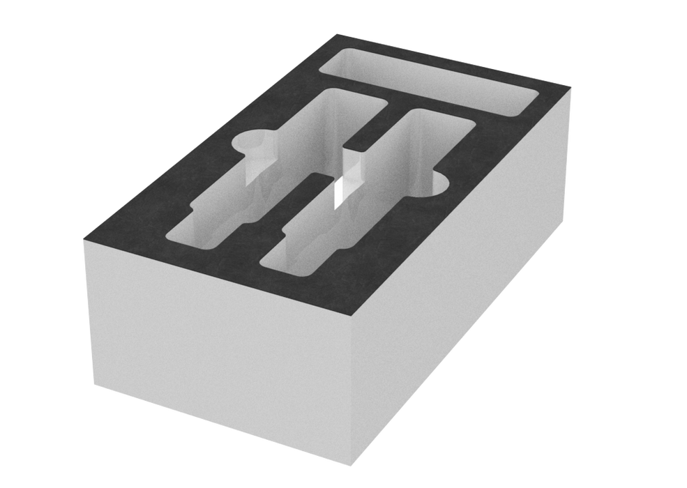 SANTOSOM Modular Foam 2U, 2x sE 4400A