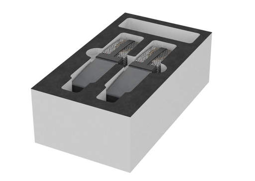 SANTOSOM Espuma Modular 2U, 2x sE 4400A