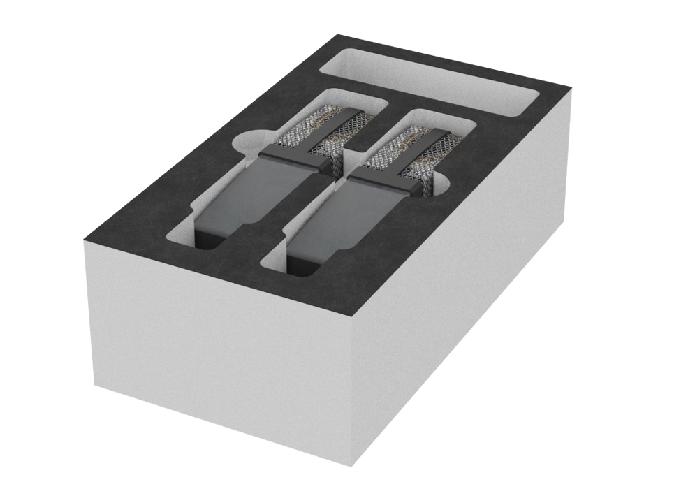 SANTOSOM Modular Foam 2U, 2x sE 4400A
