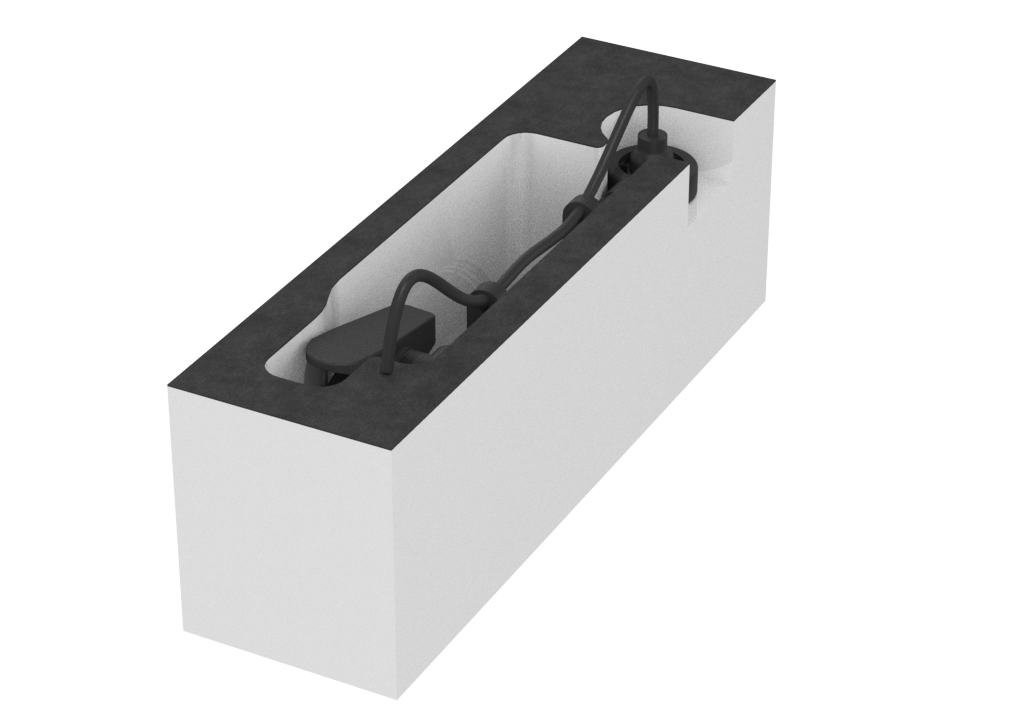SANTOSOM Modular Foam 2U, 1x Audix ADX20i