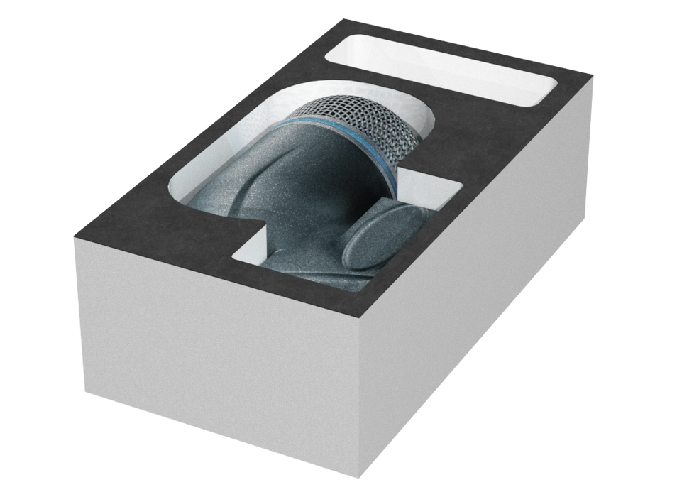 SANTOSOM Modular Foam 2U, 1x Shure Beta 52A