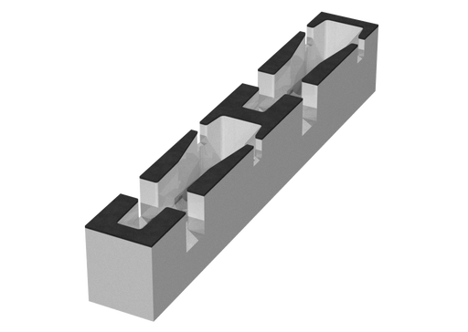 SANTOSOM   Espuma Modular 2U, 2x B87A