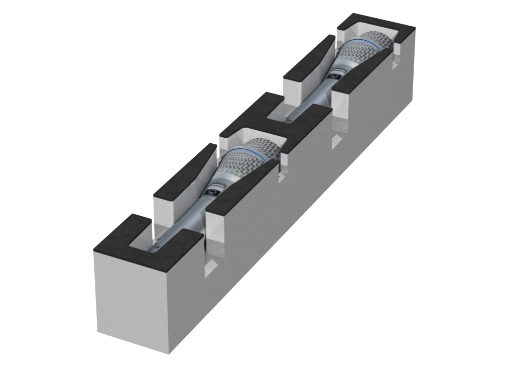SANTOSOM Modular Foam 2U, 2x B87A