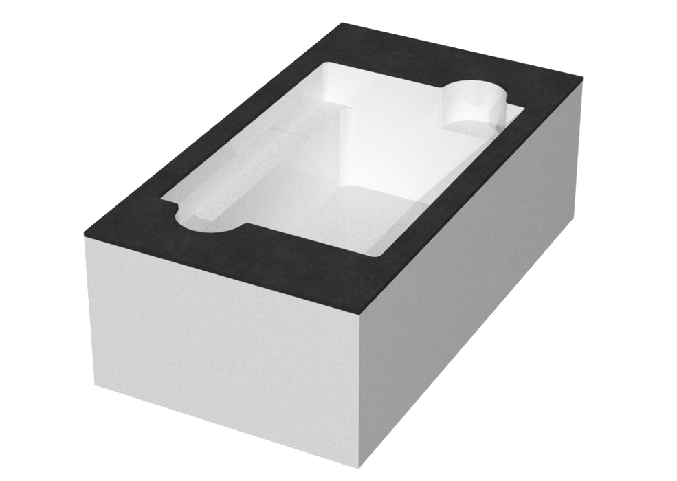 SANTOSOM Modular Foam 2U, 1x Shure Beta 91A