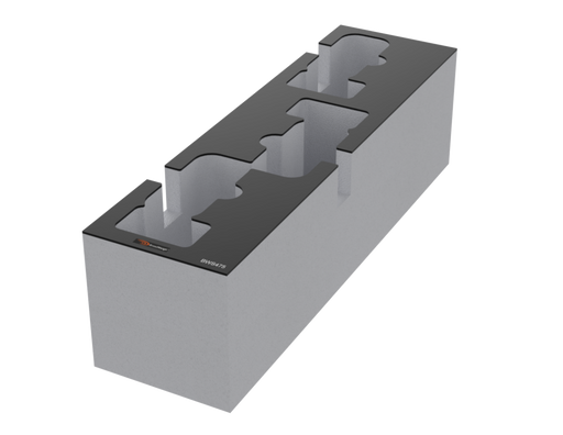 SANTOSOM Modular Foam 3U, 3x Broadweigh® BW-S475