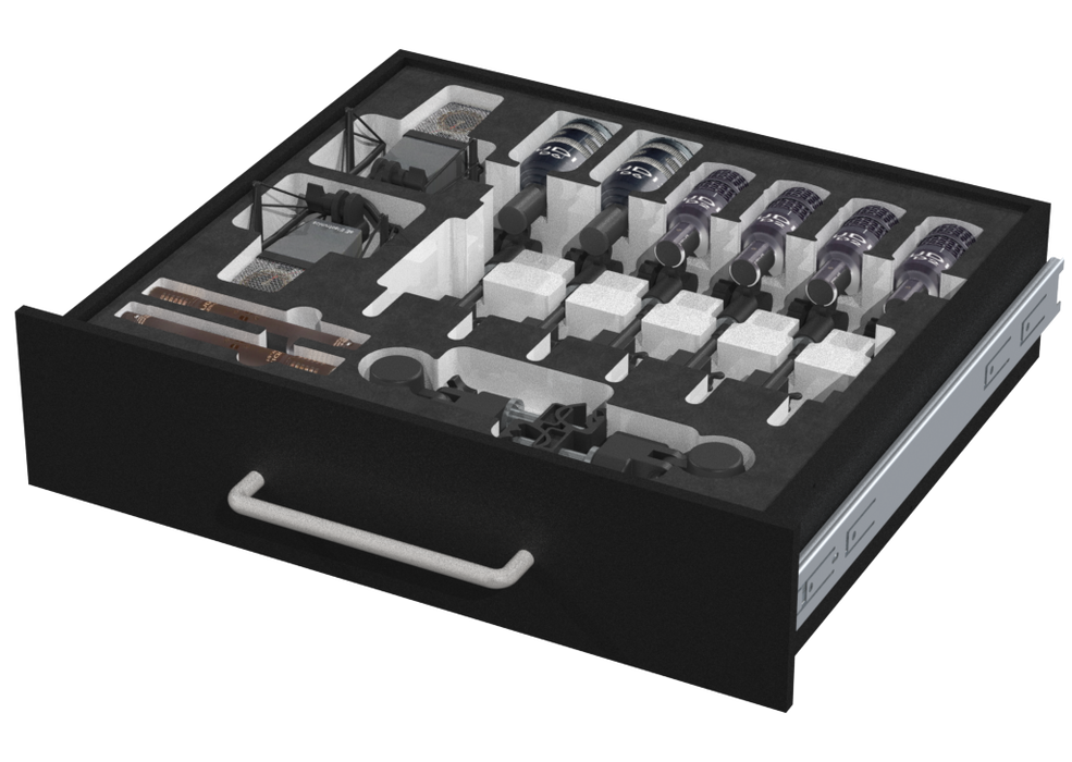 SANTOSOM Modular Foam, Drum Set 12 mic (Aranhas sE+Clips Audix)