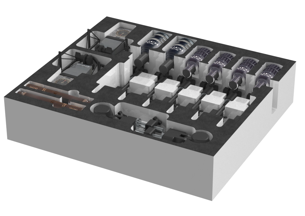 SANTOSOM Modular Foam, Drum Set 12 mic (Aranhas sE+Clips Audix)
