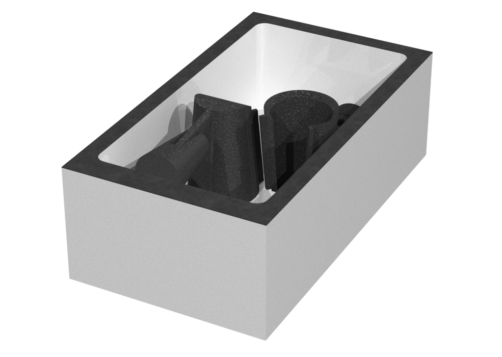SANTOSOM Modular Foam 2U, Acessórios (90x185x60)