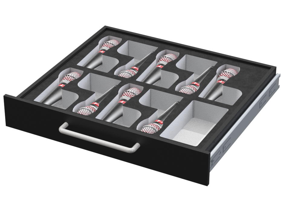 SANTOSOM Modular Foam 2U, 9x M01 (sE V7 + Mclip)