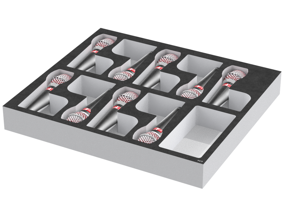 SANTOSOM Modular Foam 2U, 9x M01 (sE V7 + Mclip)