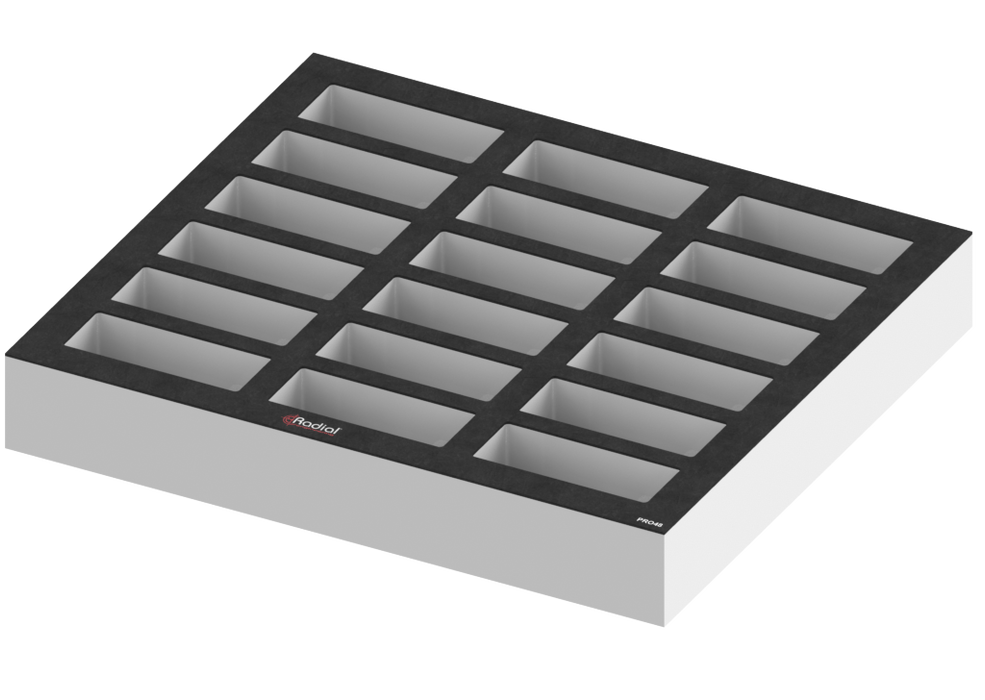SANTOSOM Modular Foam 2U, 18x Radial Pro48