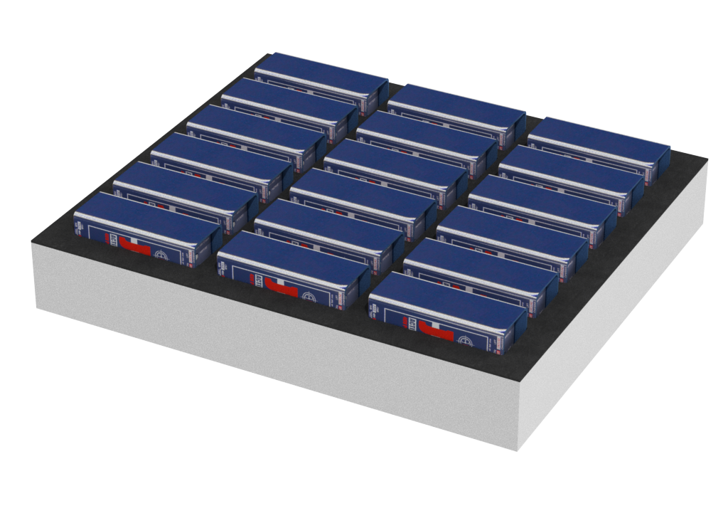 SANTOSOM Modular Foam 2U, 18x Radial Pro48