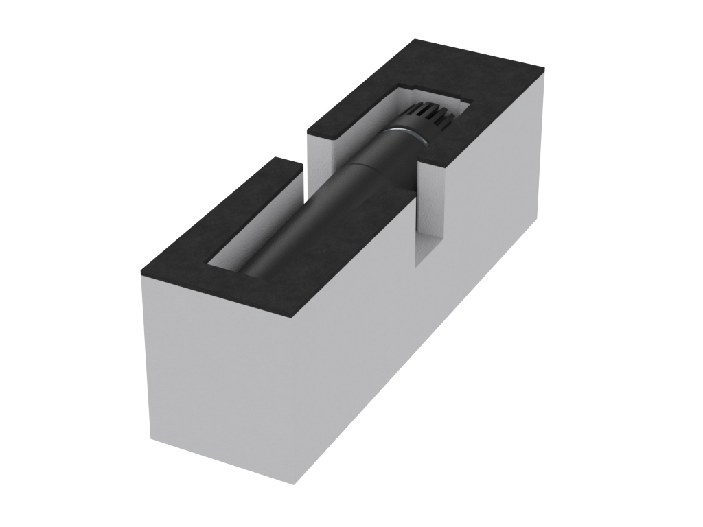 SANTOSOM Modular Foam 2U, 1x Shure SM57