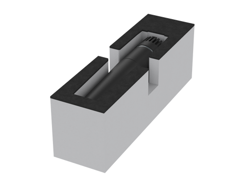 SANTOSOM   Espuma Modular 2U, 1x Shure SM57