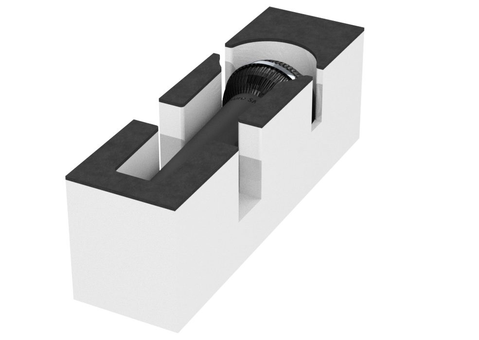 SANTOSOM Modular Foam 2U, 1x Shure SM58