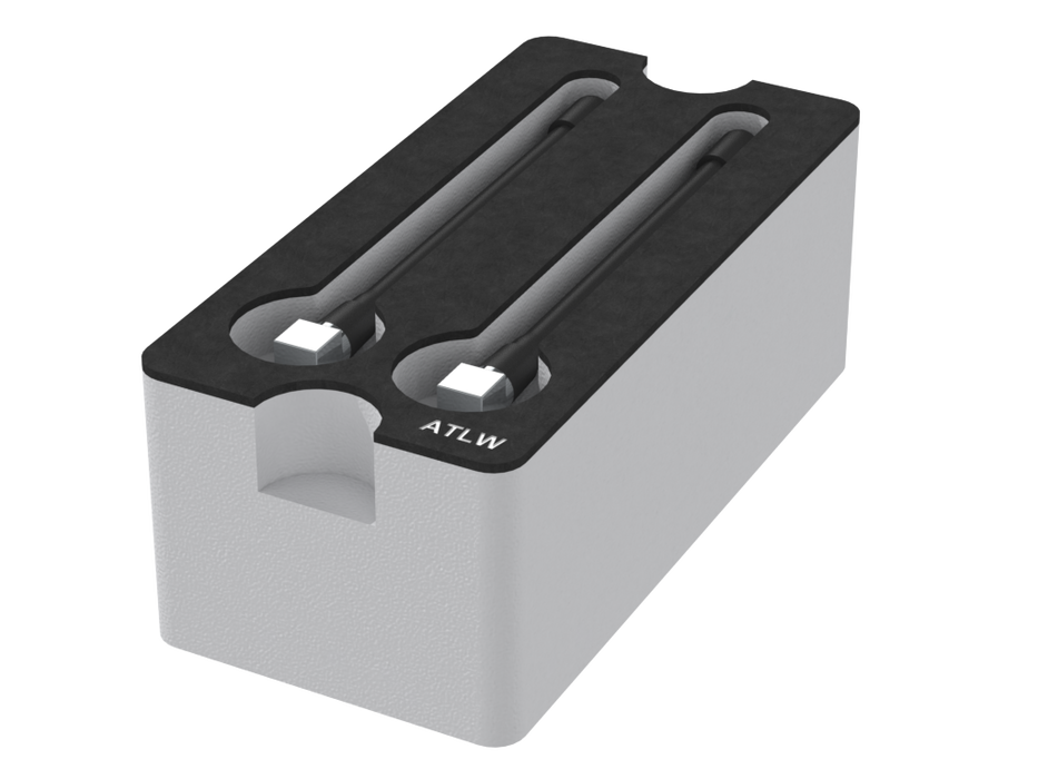 Santosom Foam Insert, 2x 1/4" Wave antenna