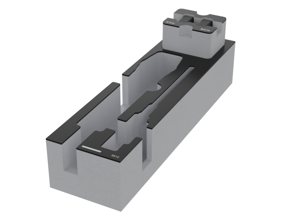 Santosom Foam Insert, Sennheiser 2x BA70 (li-ion) (8x6x6cm)