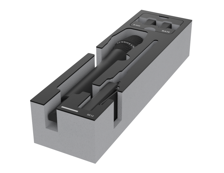 Santosom Foam Insert, Sennheiser 2x BA70 (li-ion) (8x6x6cm)