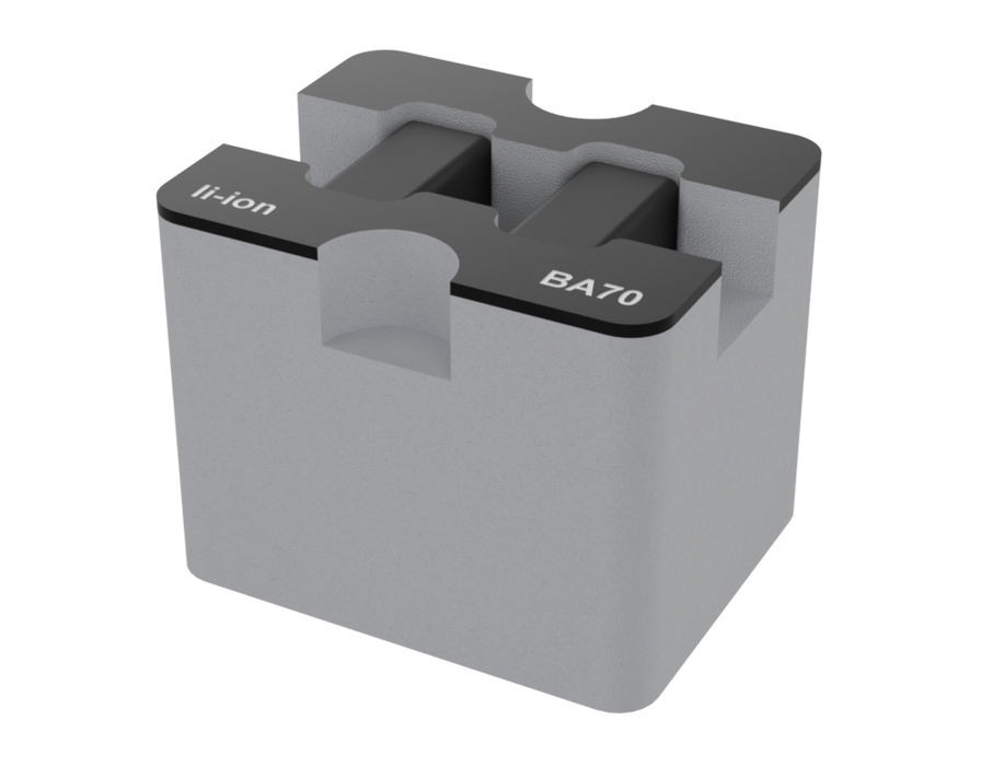 Santosom Foam Insert, Sennheiser 2x BA70 (li-ion) (8x6x6cm)