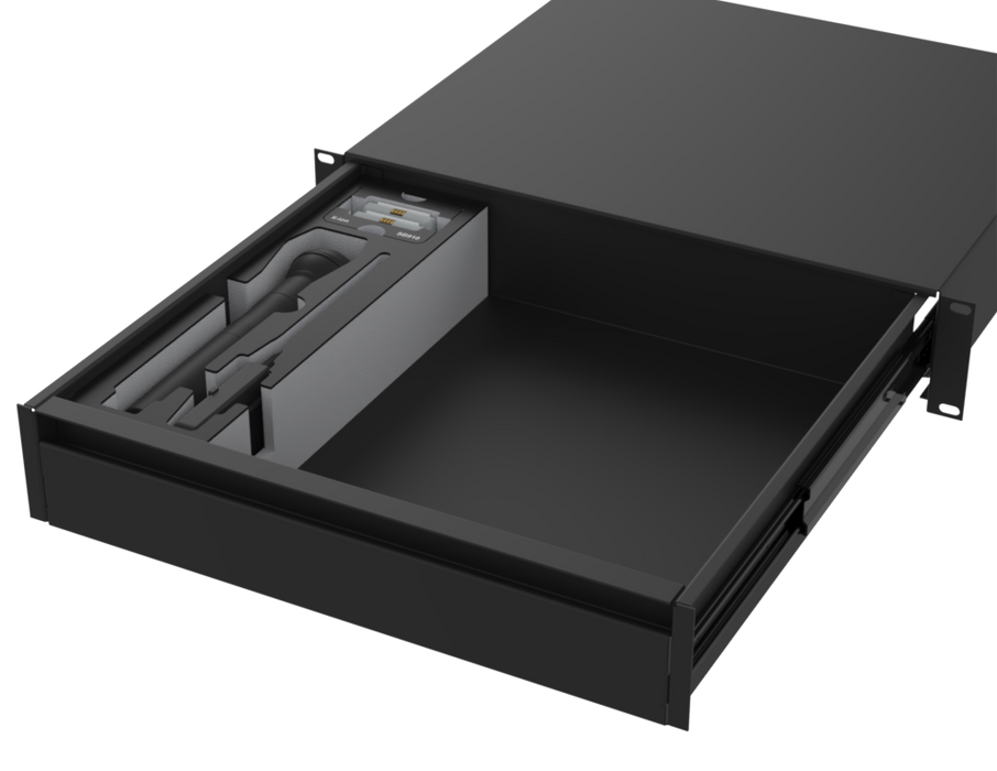 SANTOSOM Foam Insert, Shure 2x SB910 (li-ion) (8x6x6cm)