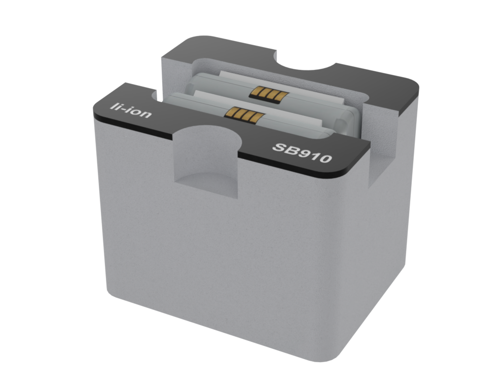 SANTOSOM Foam Insert, Shure 2x SB910 (li-ion) (8x6x6cm)
