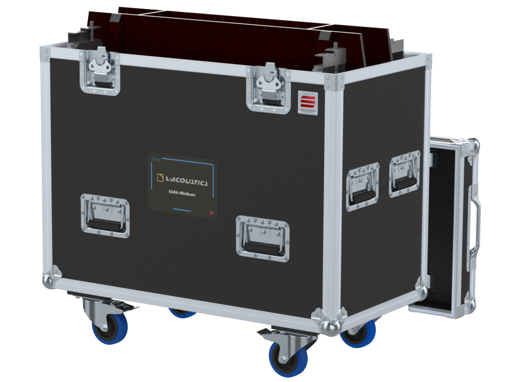 Santosom Rigging Flight Case PRO, 2x L-Acoustics Kara Minibu + Minibuex