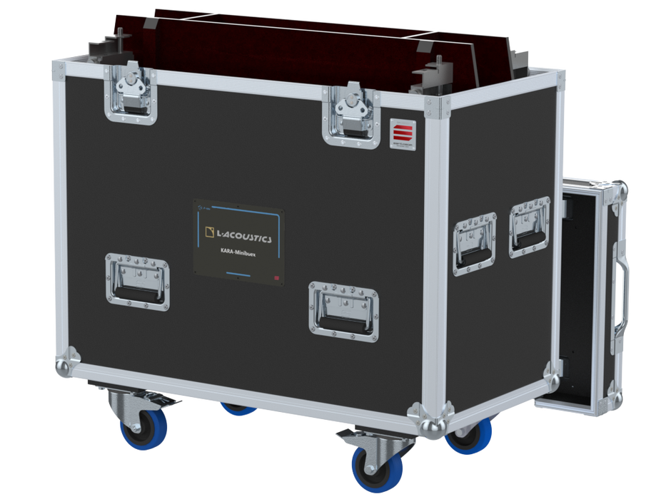 Santosom Rigging Flight Case PRO, 2x L-Acoustics Kara Minibu + Minibuex