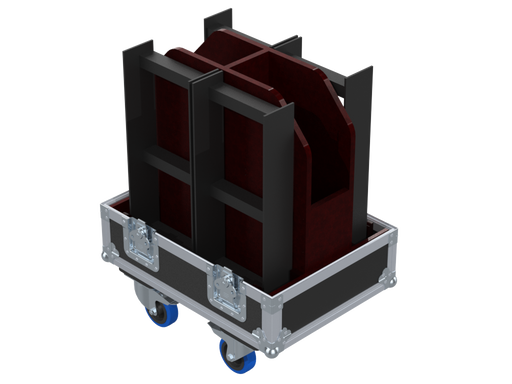 Santosom Cabinet Flight case PRO, 2x D&B T-Series Flying Frame