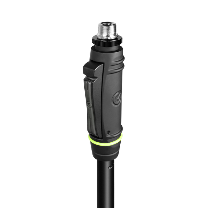 Gravity Microphone Stand with Round Base and One-Hand Clutch