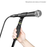 Gravity Microphone Stand with Round Base and One-Hand Clutch