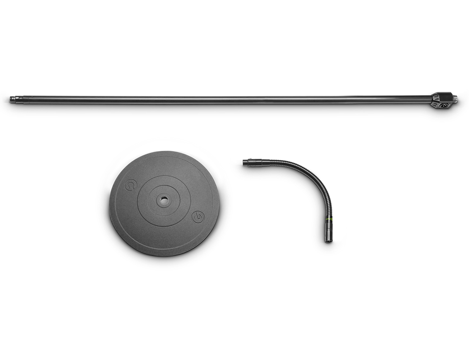 Gravity Microphone Stand with XLR Connector and Gooseneck