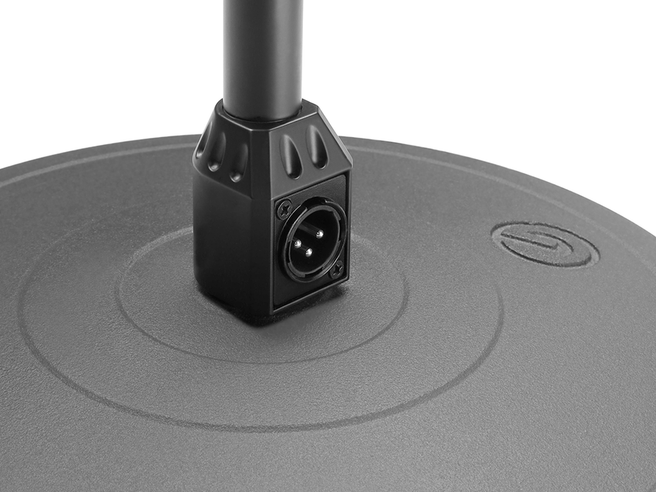 Gravity Microphone Stand with XLR Connector and Gooseneck