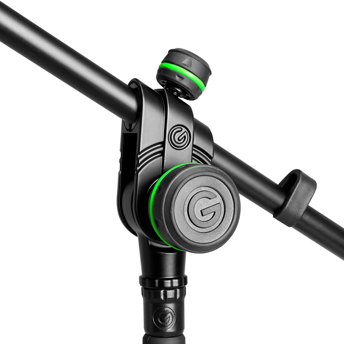 Gravity Microphone Stand with Folding Tripod and 2-Point Adjustment