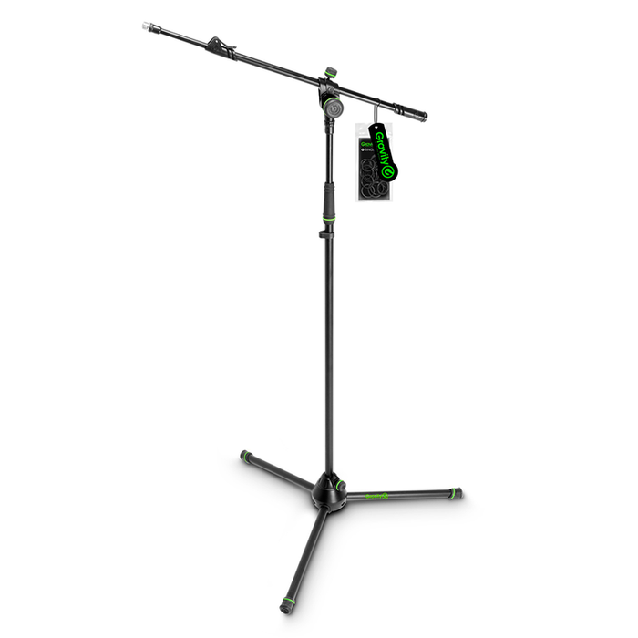 Gravity Microphone Stand with Folding Tripod and 2-Point Adjustment