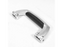 Adam Hall Hardware Handles - Matt Chrome With Black Grip