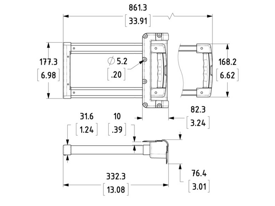Adam Hall Hardware N-Case Stage Telescopic Handle