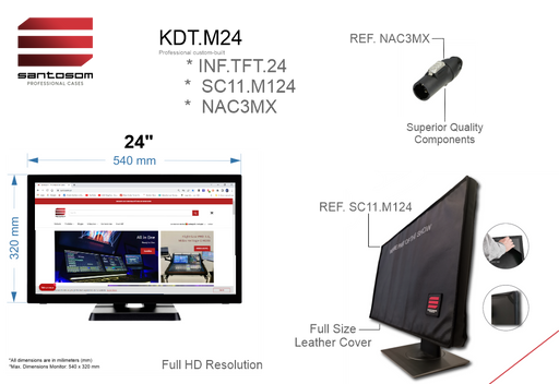SANTOSOM IT Kit, Monitor 24" + cover + True + access.
