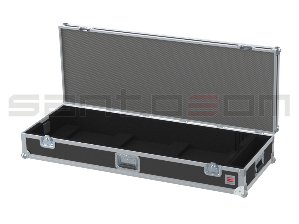 Santosom Custom Made Flight Case, Keyboard 76-Keys (120x42x14 UID)