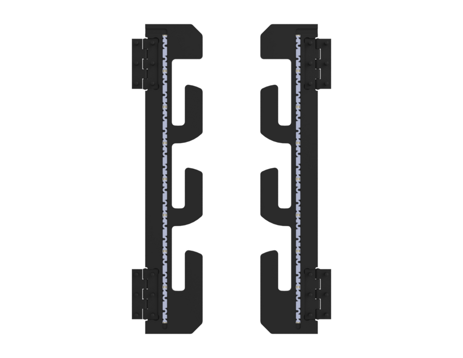SANTOSOM ACCESSORY Racklight® Lateral support kit with LED lighting, 10U