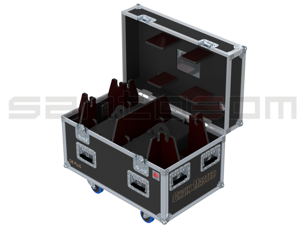 Santosom Rigging Flight case PRO, 2x ChainMaster D8+