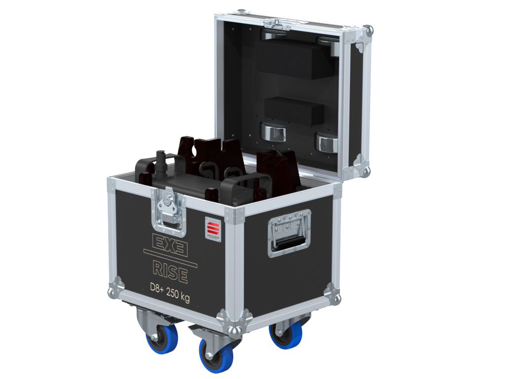 Santosom Rigging Flight case PRO, 1X EXE-RISE D8+ 250Kg