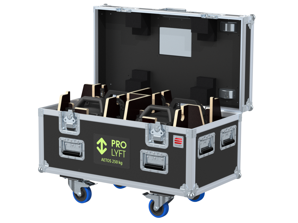 Santosom Rigging Flight case PRO, 2x Prolyft Aetos 250Kg