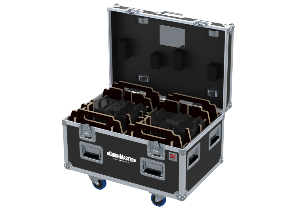 Santosom Rigging Flight case PRO, 2x Chainmaster ULTRA 500Kg BOX OUT