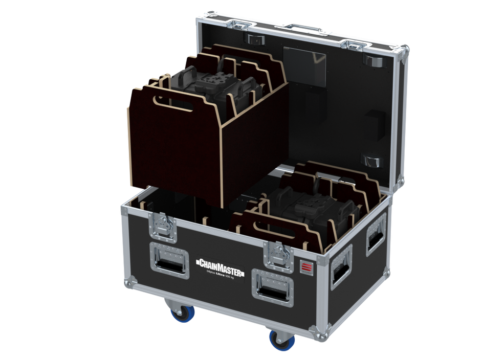 Santosom Rigging Flight case PRO, 2x Chainmaster ULTRA 500Kg BOX OUT