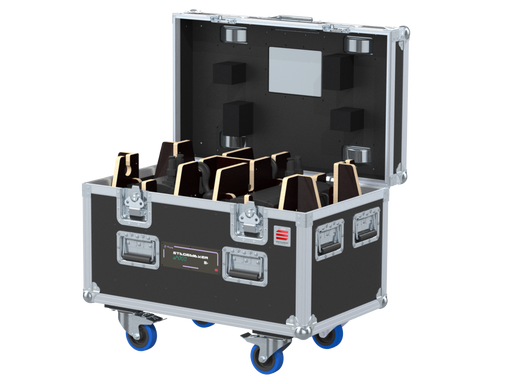 SANTOSOM Rigging Flight Case, 2x Verlinde Stagemaker D8+ SR1 250kg