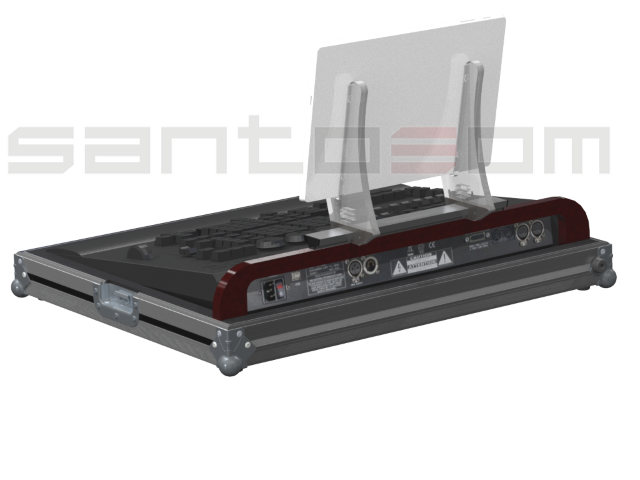 Santosom Lighting controller Flight Case, MA onPC Command Wing + Tablet Holder