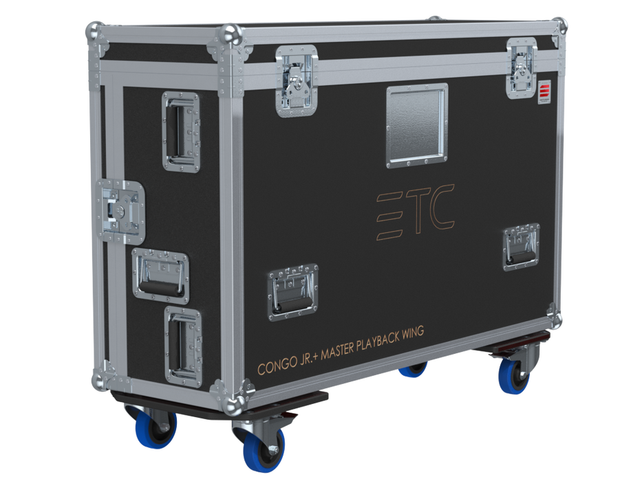 Santosom Lighting controller Flight Case PRO, ETC Congo Jr. + Master Playback Wing