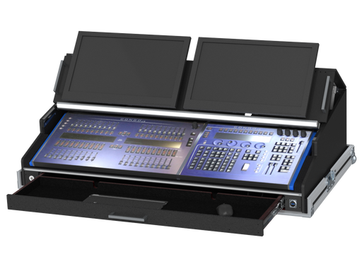 Santosom Lighting controller Flight Case PRO, ETC Congo Jr. + Master Playback Wing